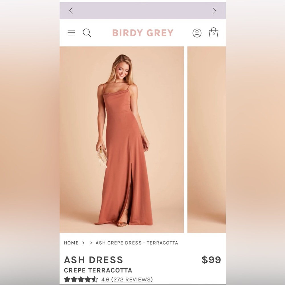 Birdy Grey Ash Dress Size S